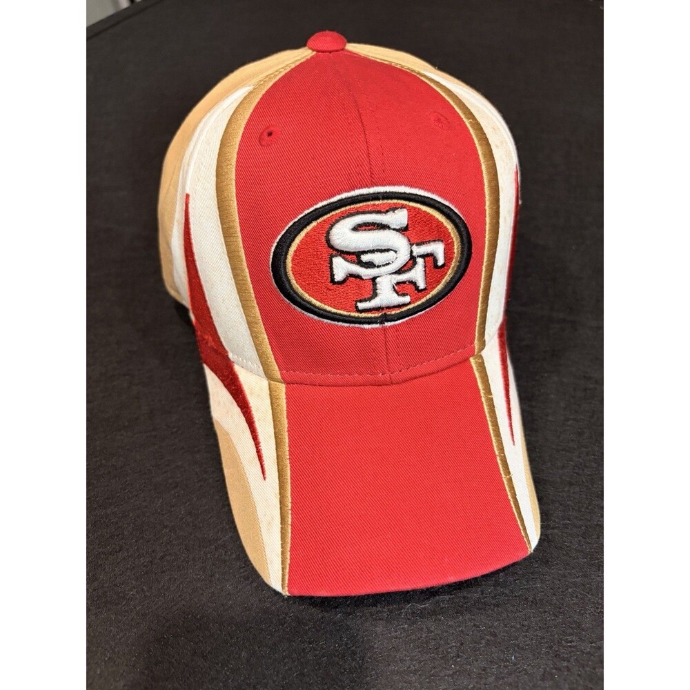 New Vintage Reebok San Francisco 49ers NFL Adjustable Hat Red Gold Speckle